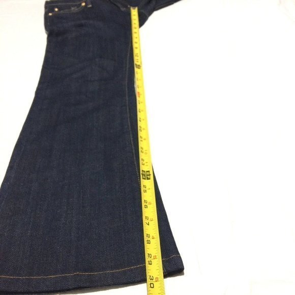 Fidelity Lotus Boot Flare Jeans Low Waist Stretch Dark 27 34 - Picture 7 of 12